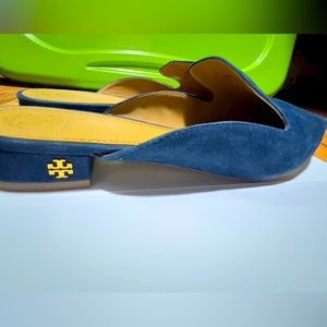 🚨FLASH SALE🚨 Tory Burch Women's Carlotta Sport Suede Slide Mule Perfect Navy